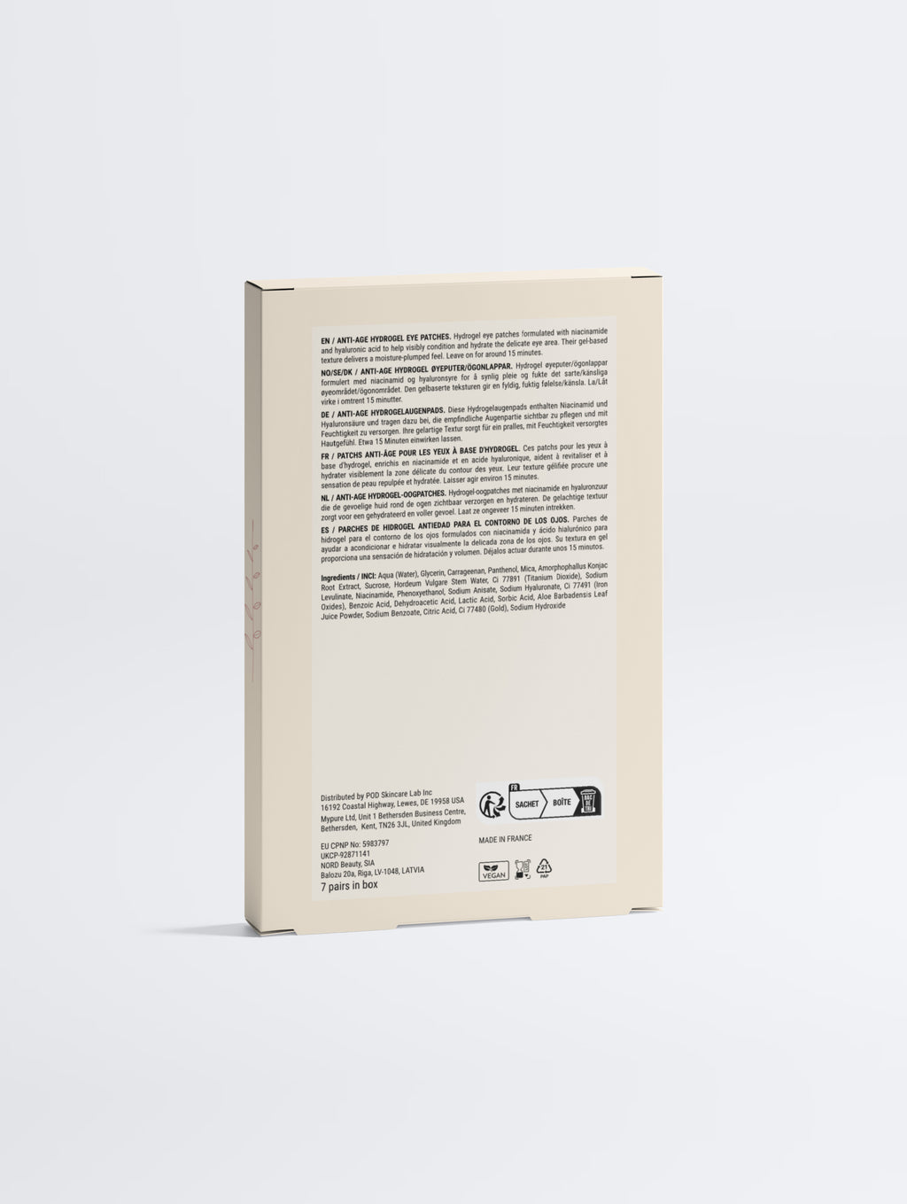 Anti-Age Hydrogel Eye Patches